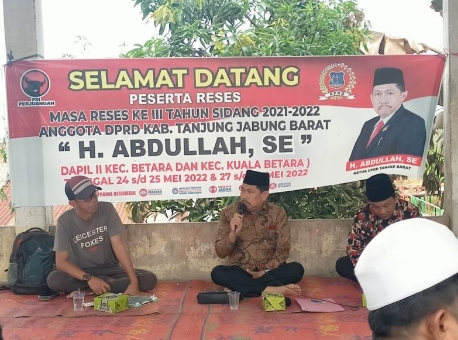 Ketua DPRD Tanjab Barat Tampung Aspirasi Masyarakat Desa Pematang Buluh