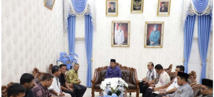 Bupati Tanjabbarat Anwar Sadat Sambut Audiensi IPP Tanjabbarat