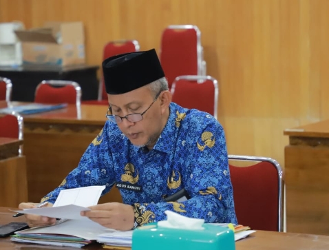 Sekda Ikuti Rakor dalam Rangka Pengendalian Inflasi Daerah Menjelang Hari Besar Keagamaan Nasional 