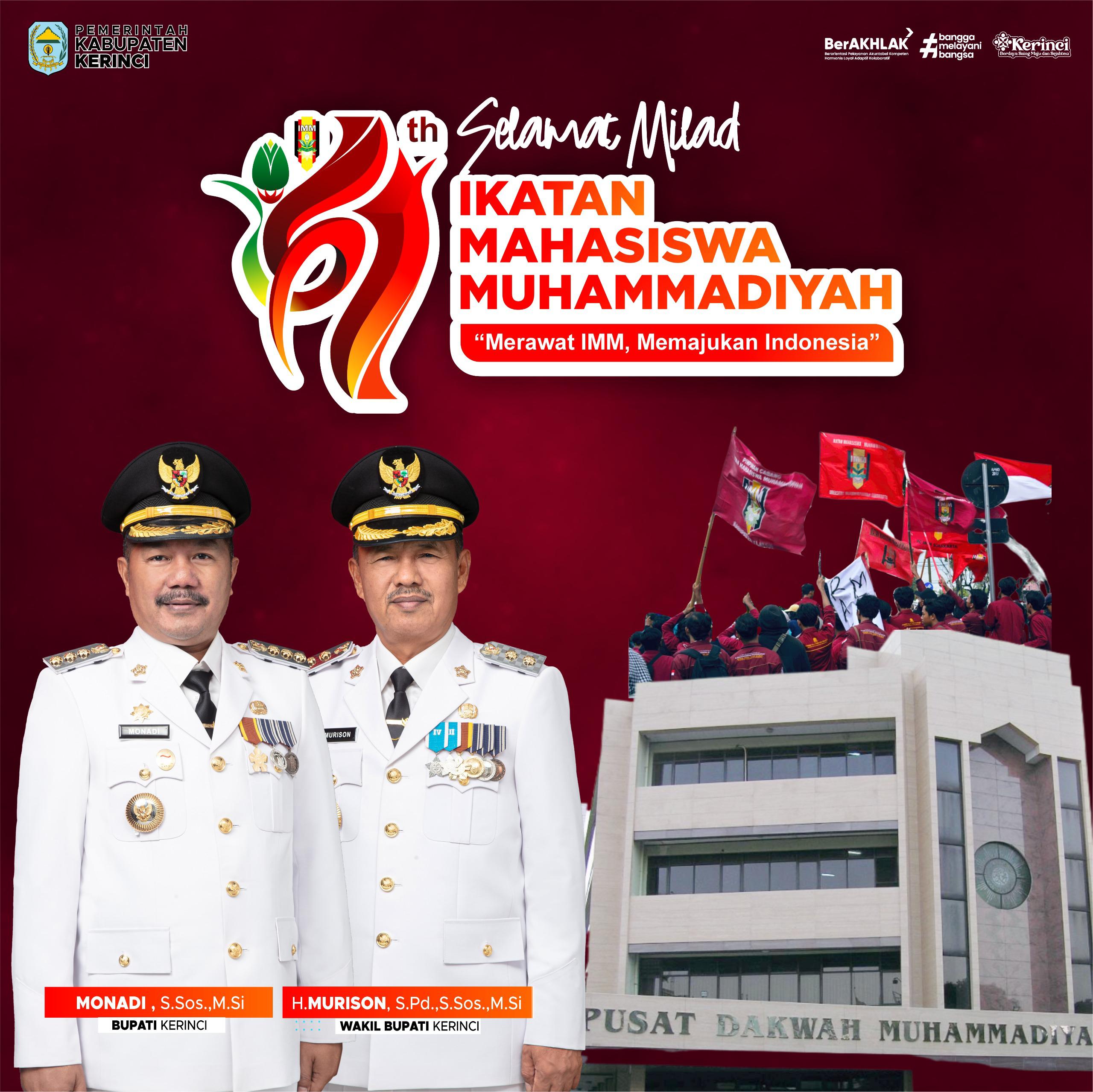 IMM Cetak Generasi Unggul dan Berdaya Saing: Pemkab Kerinci Sampaikan Selamat Milad ke-61