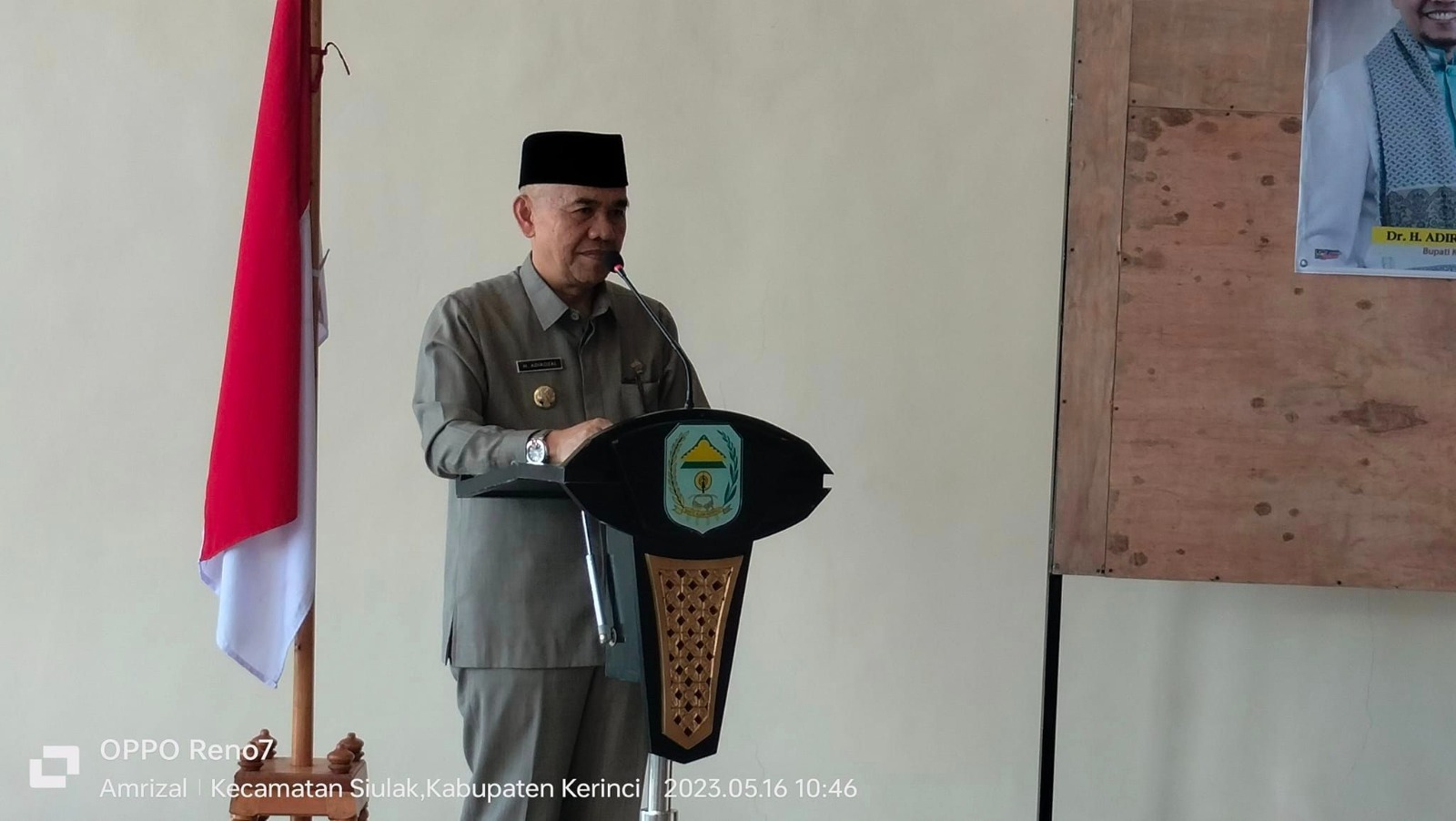 Bupati Kerinci Adirozal Buka Acara Pelatihan Guru Inti Tahfidz Qur’an Tahun 2023