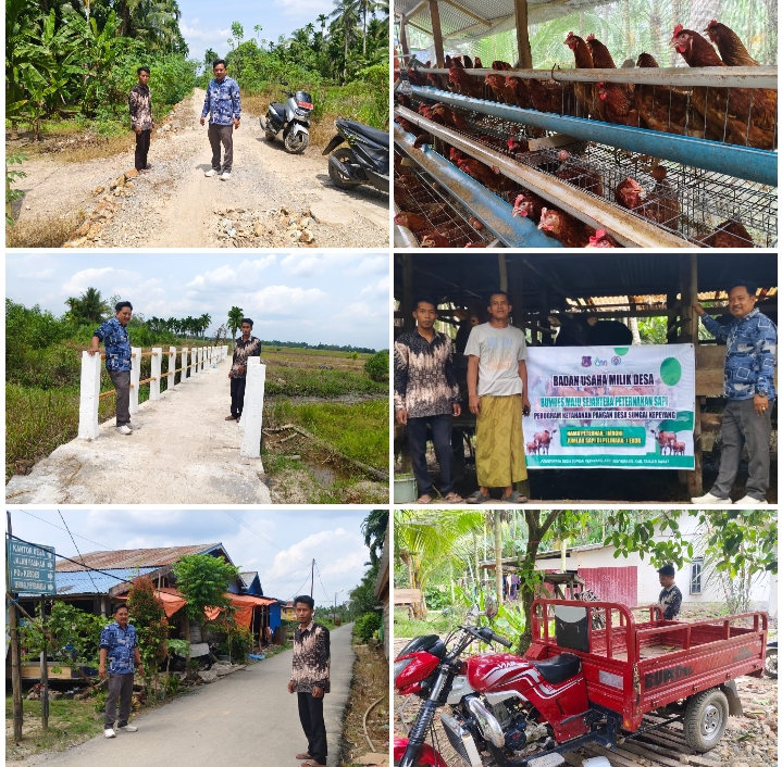 Program Pembangunan Desa Sungai Kepayang Kian Meningkat Pesat, Warga Ucapkan Terimakasih