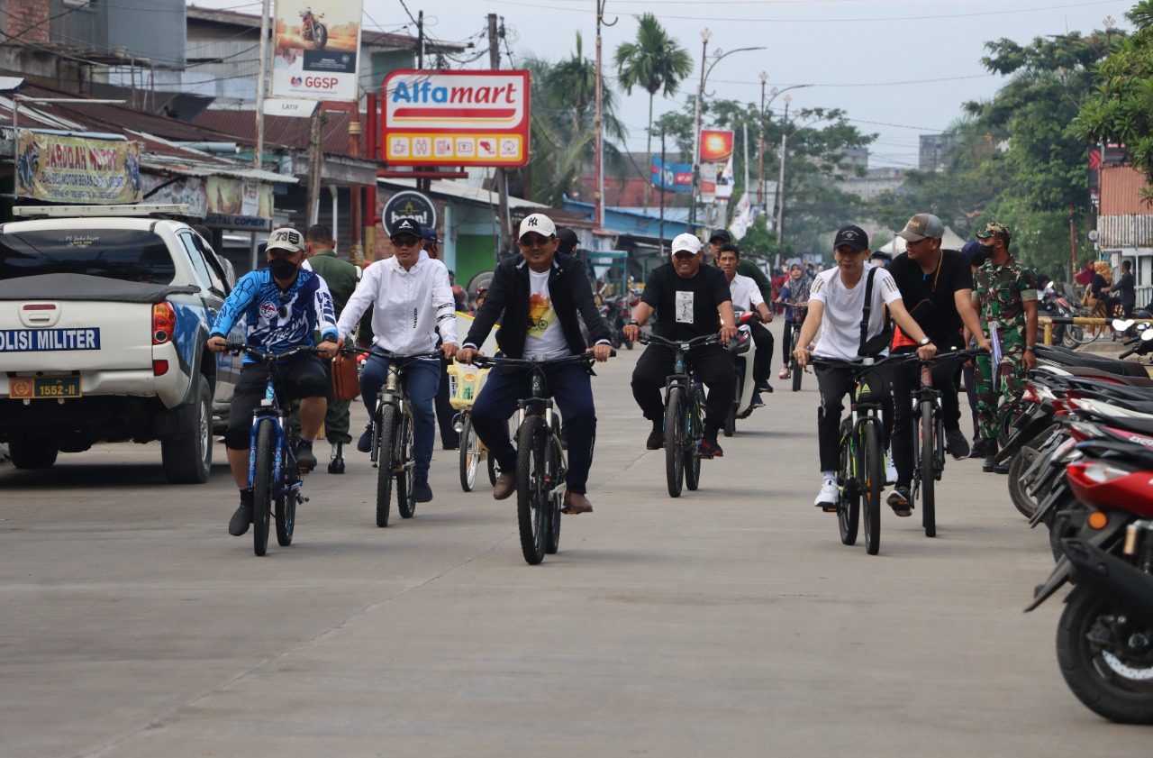 Bupati Anwar Sadat Launching Hari Bebas Kendaraan Bermotor Car Free Day