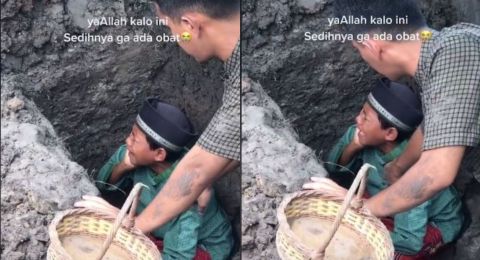 Mengharukan ..Beredar Video Seorang Anak Kumandangkan Azan Untuk Jenazah sang Ayah