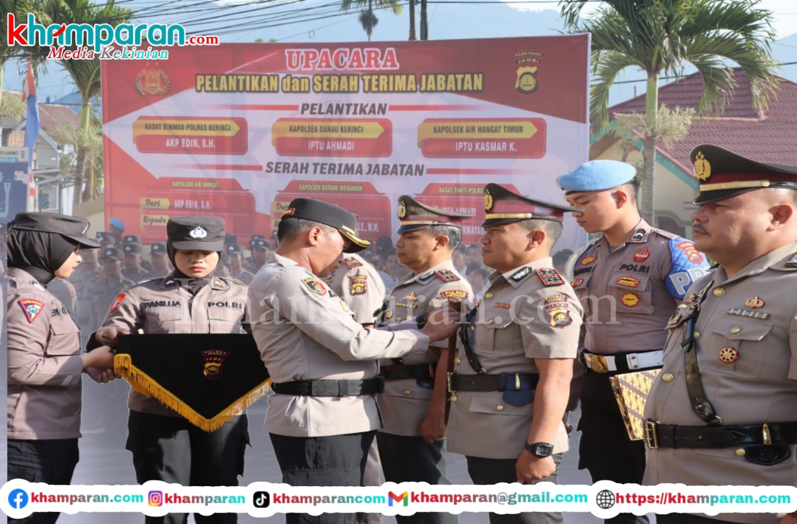 Sejumlah Pejabat Polres Kerinci Di Rotasi, Ini Nama- Namanya