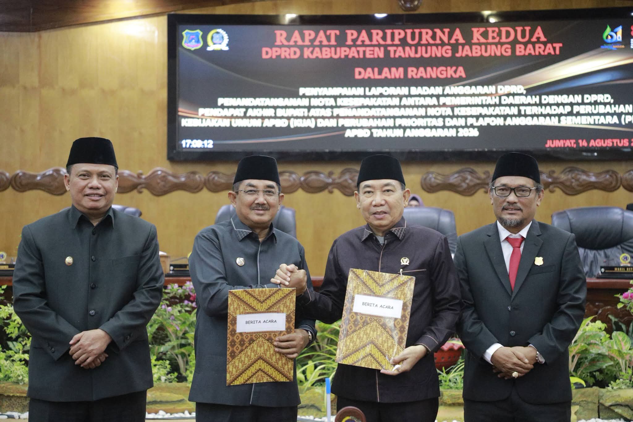 Perubahan KUA-PPAS APBD 2026 Disepakati, Bupati Anwar Sadat Apresiasi DPRD Tanjab Barat
