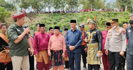 Al Haris Ikut Lepas Ekspedisi Batanghari Bersama Dirjen Kebudayaan dan Gubernur Sumbar