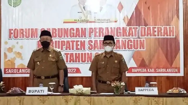 Bupati Sarolangun Buka Forum Gabungan OPD Tahun 2022