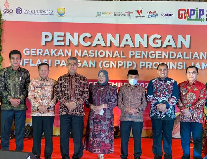 Wako Ahmadi Hadiri Pencanangan GNPIP Provinsi Jambi