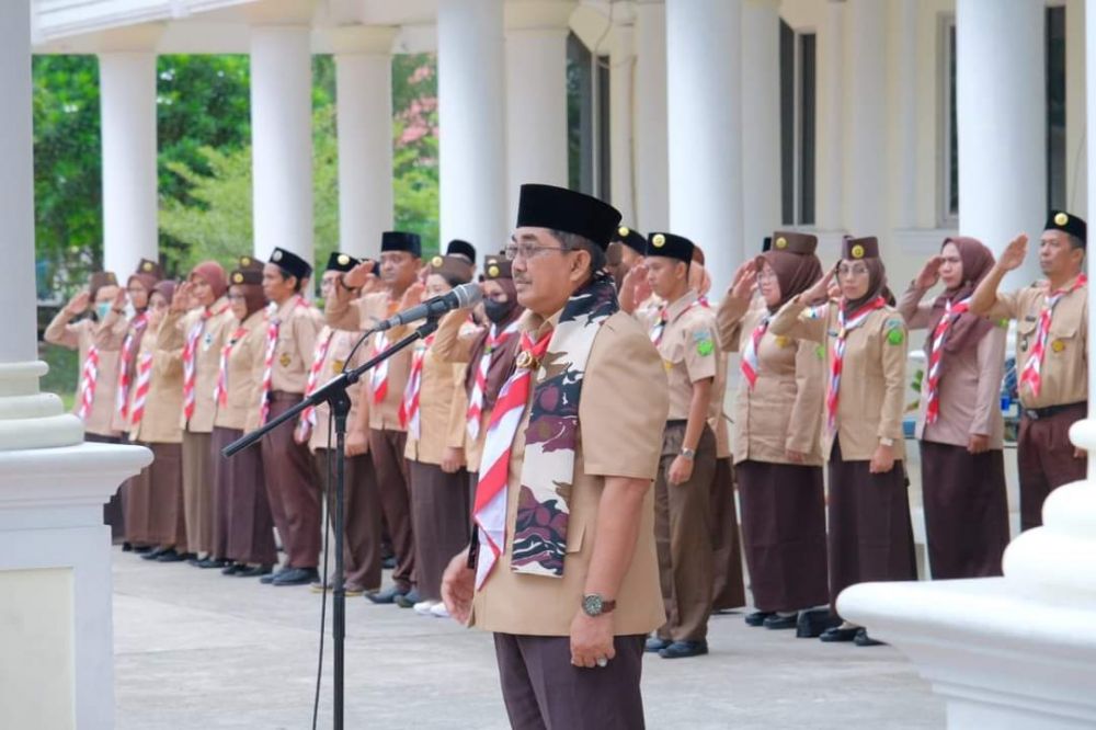 Bupati Jadi Pembina Upacara Pembukaan Perkemahan Bakti Cabang Ke-2 Saka Bakti Husada