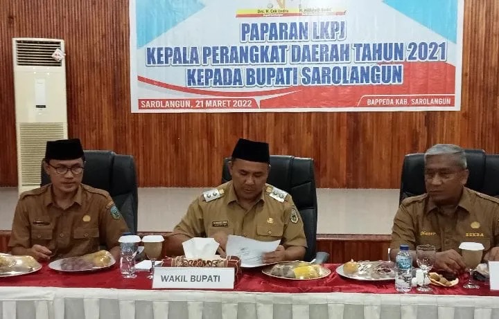 Wabup Sarolangun Buka Paparan LKPJ Tahun 2021