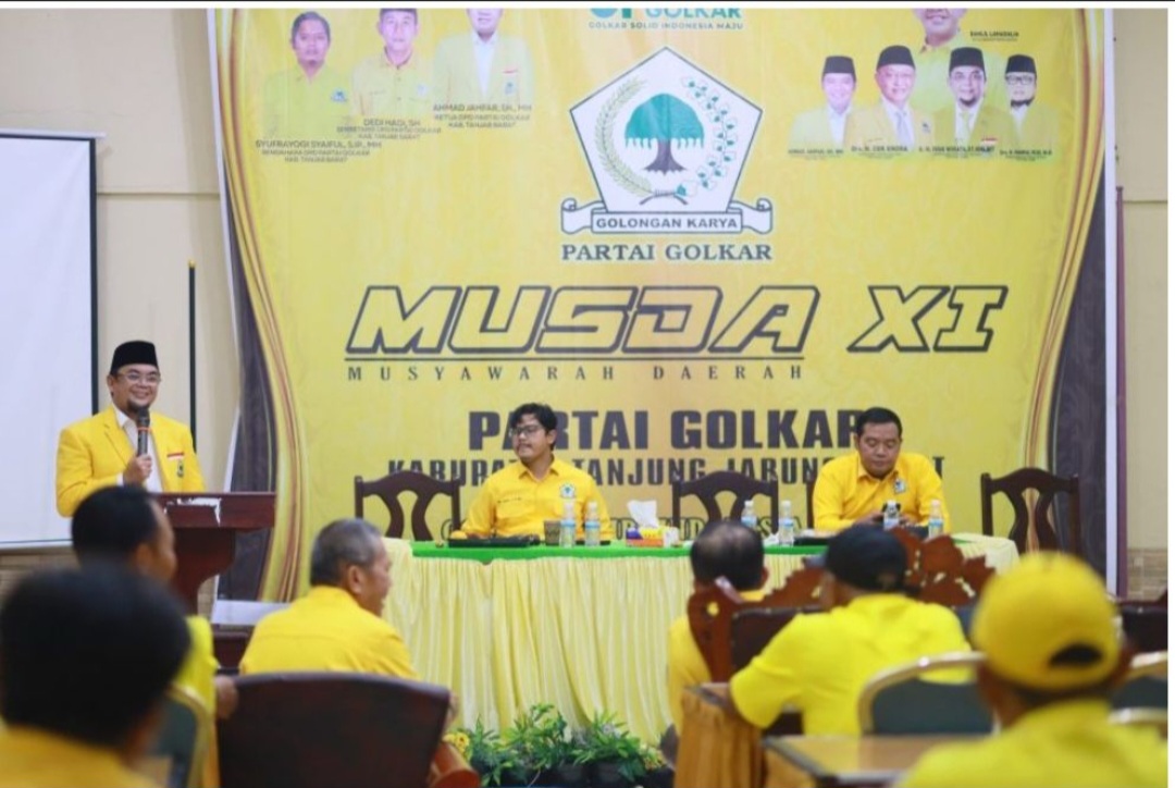 Syufrayogi Syaiful Nahkodai Pimpin Golkar Tanjab Barat Periode 2026–2031