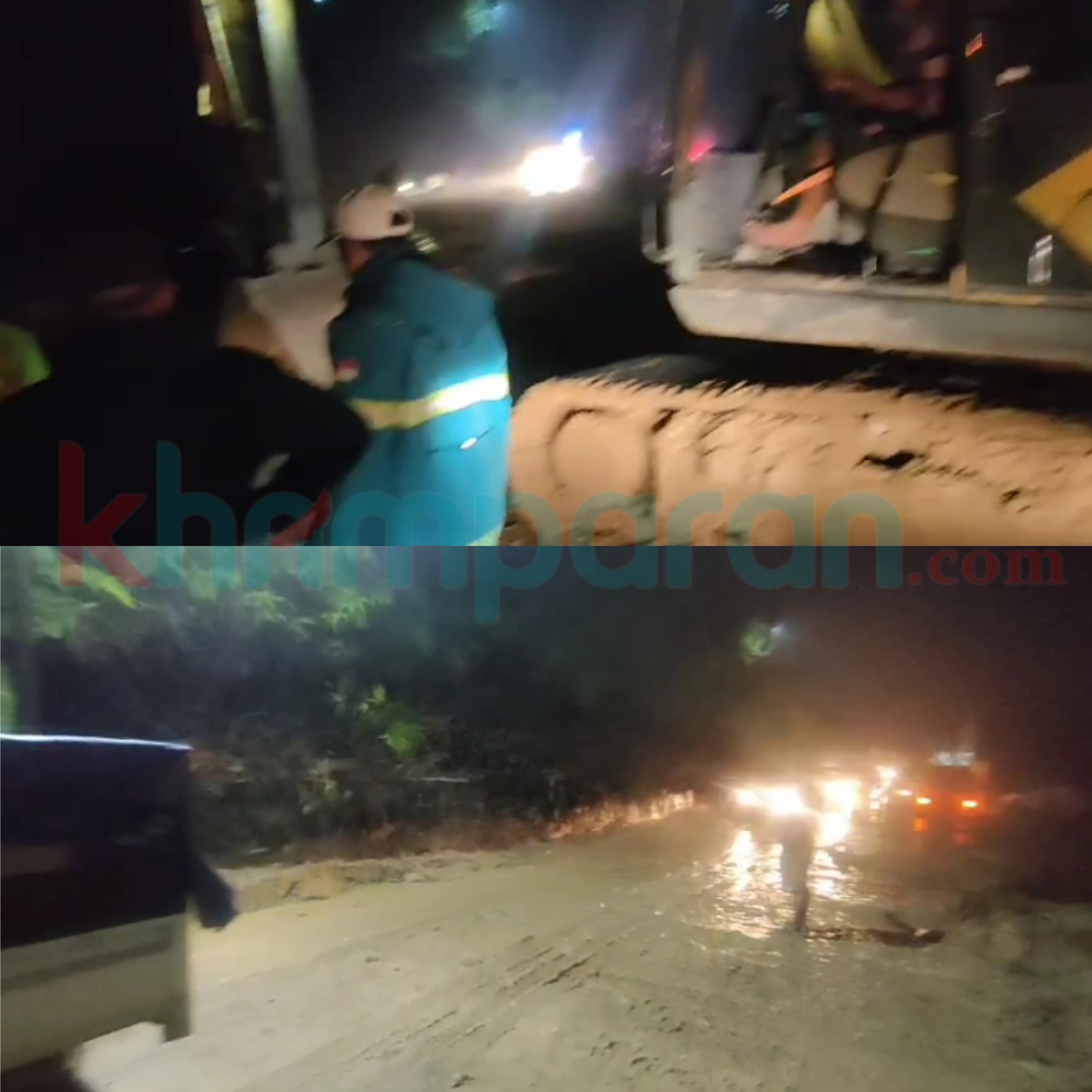 Longsor Menutupi Jalan Kerinci Merangin, Aparat Tak Tinggal Diam, Ini Kondisi Terbaru