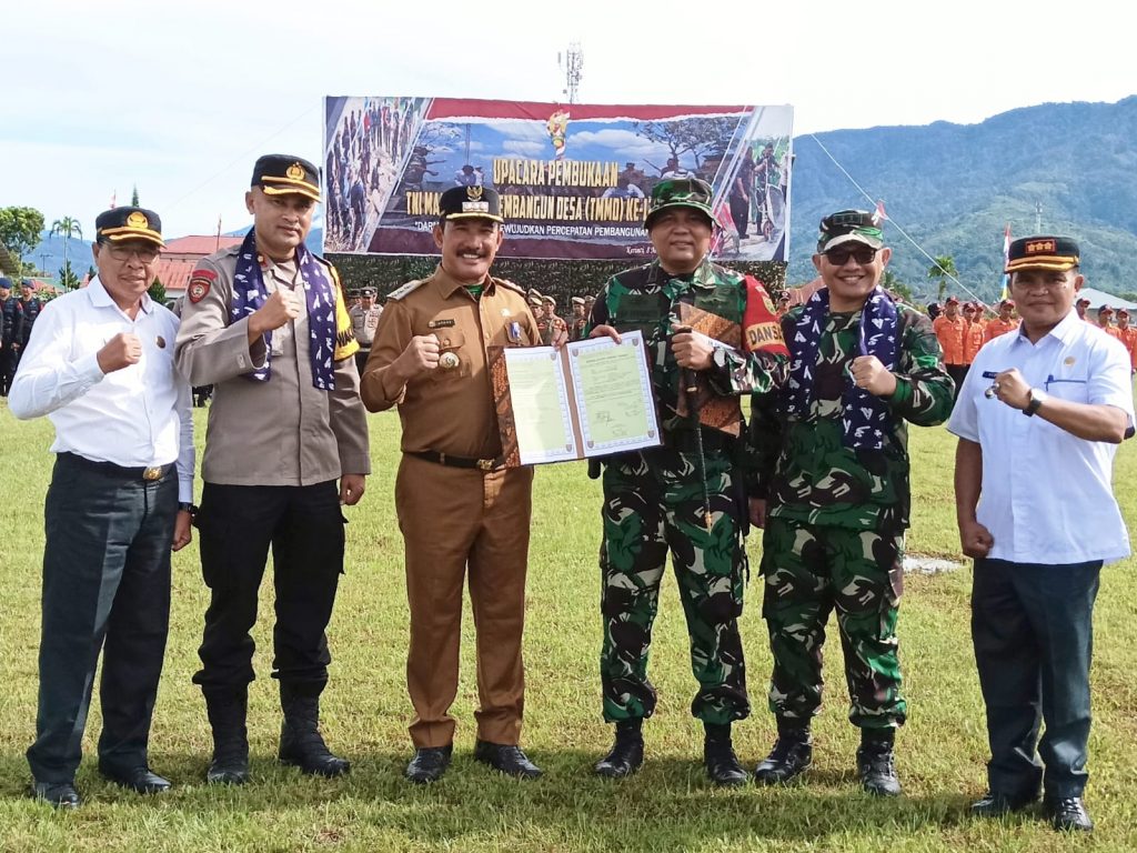 Komitmen Menuju Desa Mandiri, Pj Bupati Kerinci Pimpin Pembukaan TMMD Ke - 120