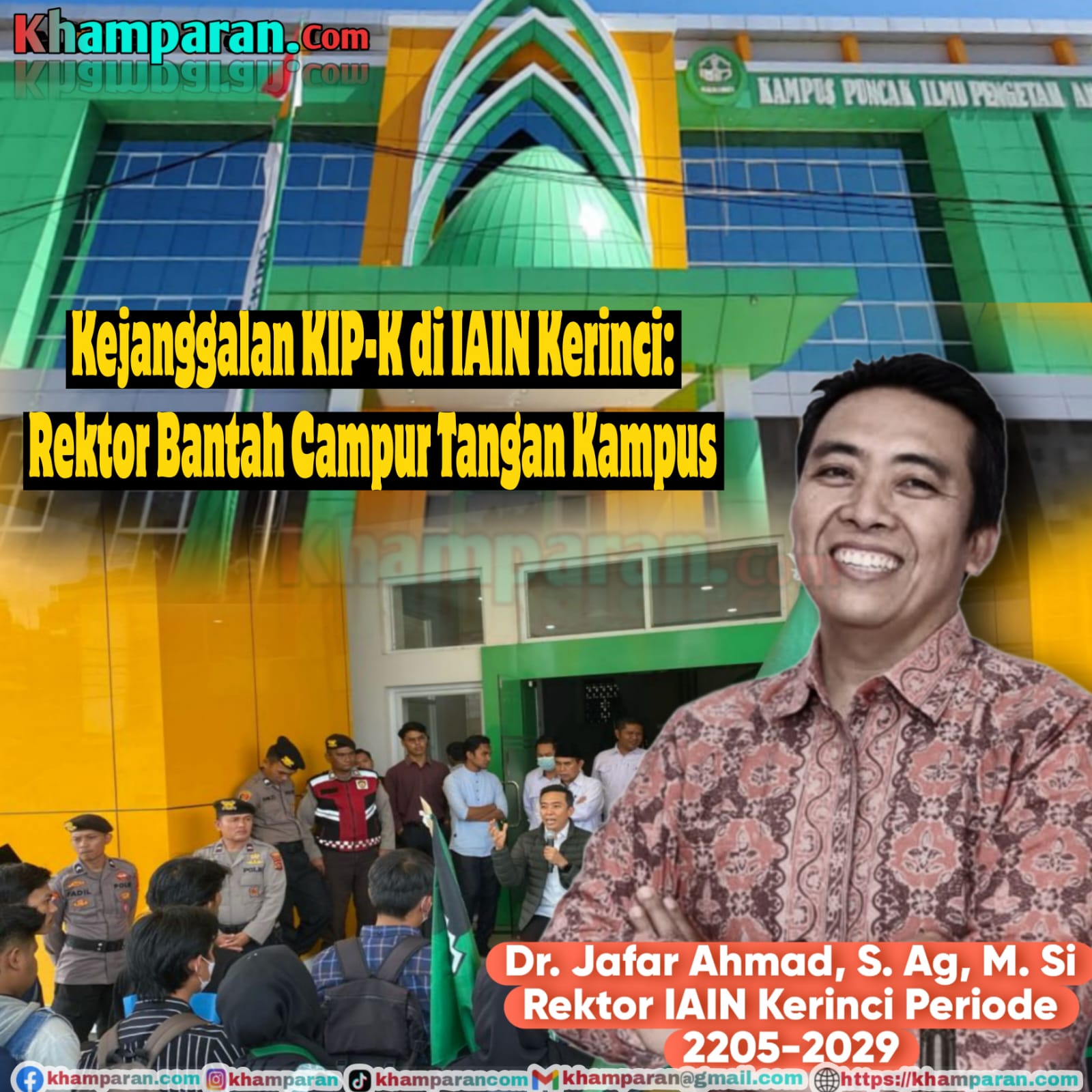 Kisruh KIP-K di IAIN Kerinci: Mahasiswa Protes Potongan Rp2,5 Juta, Rektor Bantah Campur Tangan Kampus