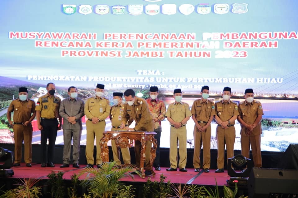 Wawako Antos Hadiri Musrenbang RKPD Provinsi Jambi Tahun 2023